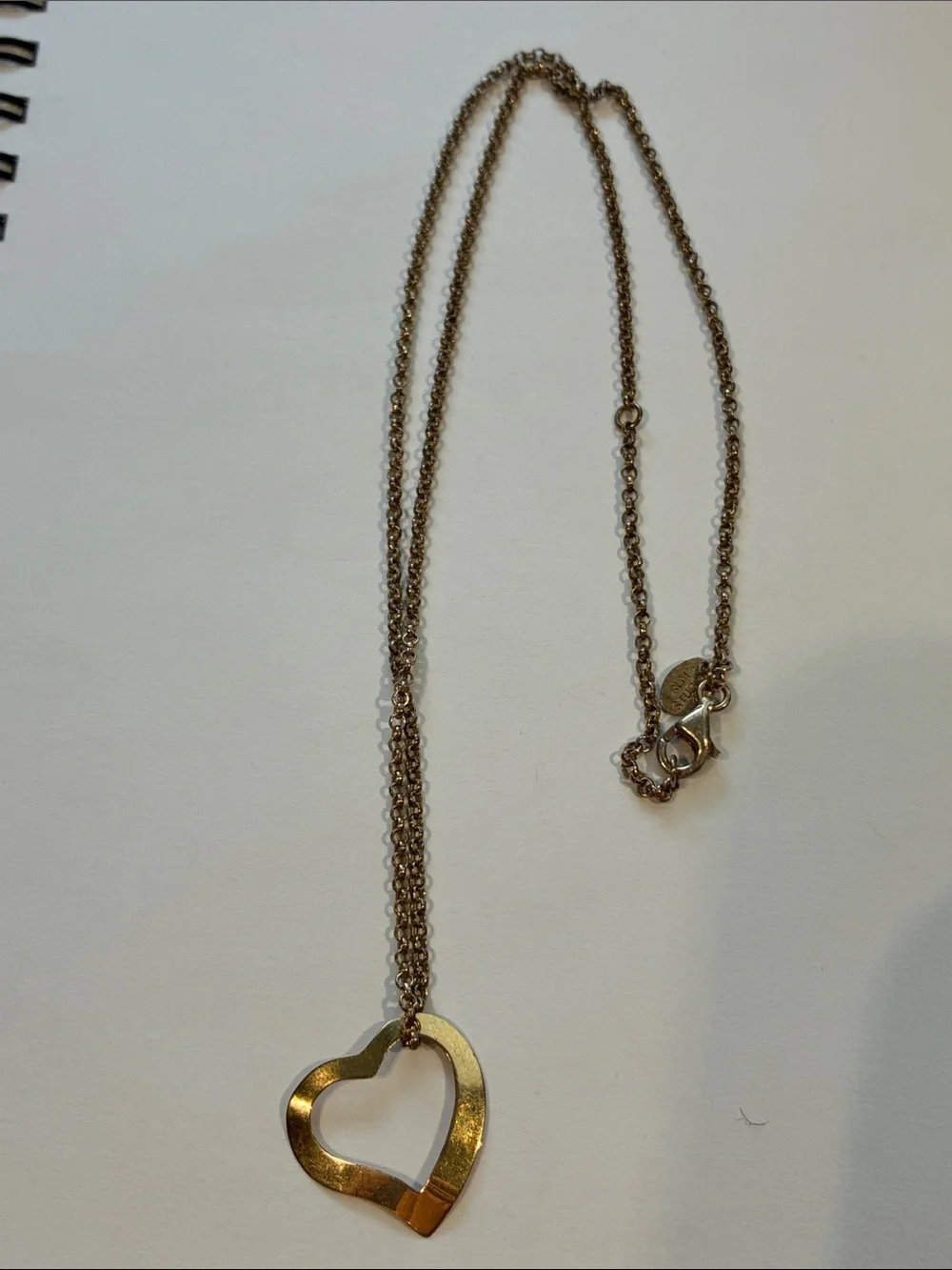 10k Gold Heart Pendant with 925 Necklace